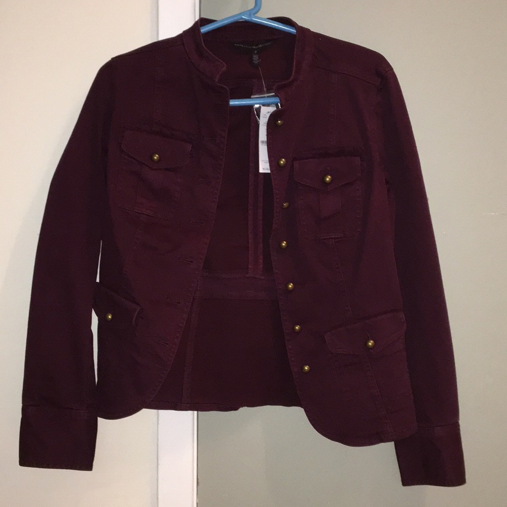 White House Black Market plum blazer